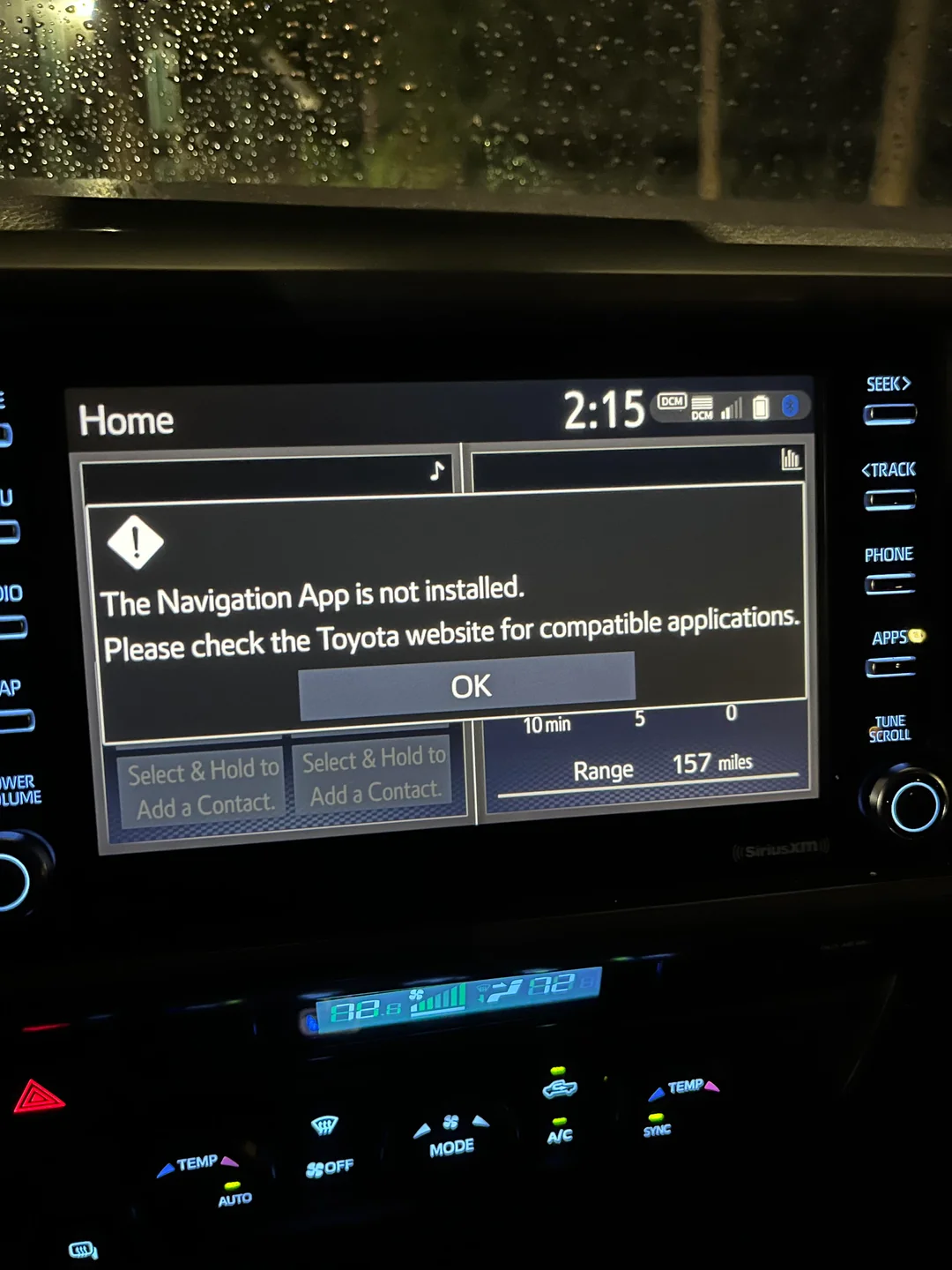 The Navigation App Is Not Installed Toyota !?