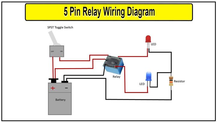 How To Wire A 5 Pin Relay?
